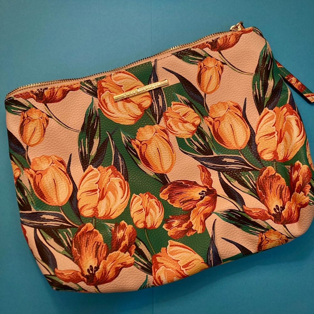 Steve Madden Floral Clutch - Orange and Green